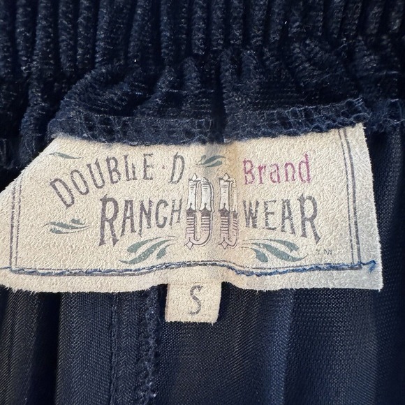 Double D Ranch Women Skirt Size Small Black Maxi Elastic Western Cowgirl Rodeo - Picture 3 of 11